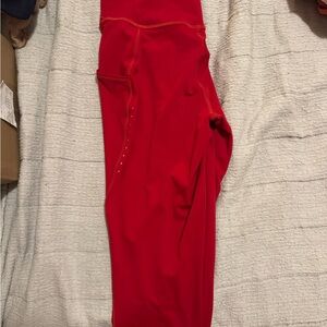 Lululemon Athletica Bright Red Leggings